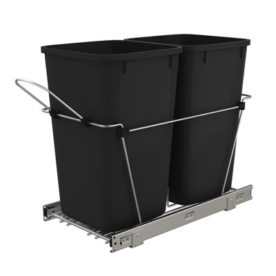 Double Sliding Pull-Out Waste Bin Containers