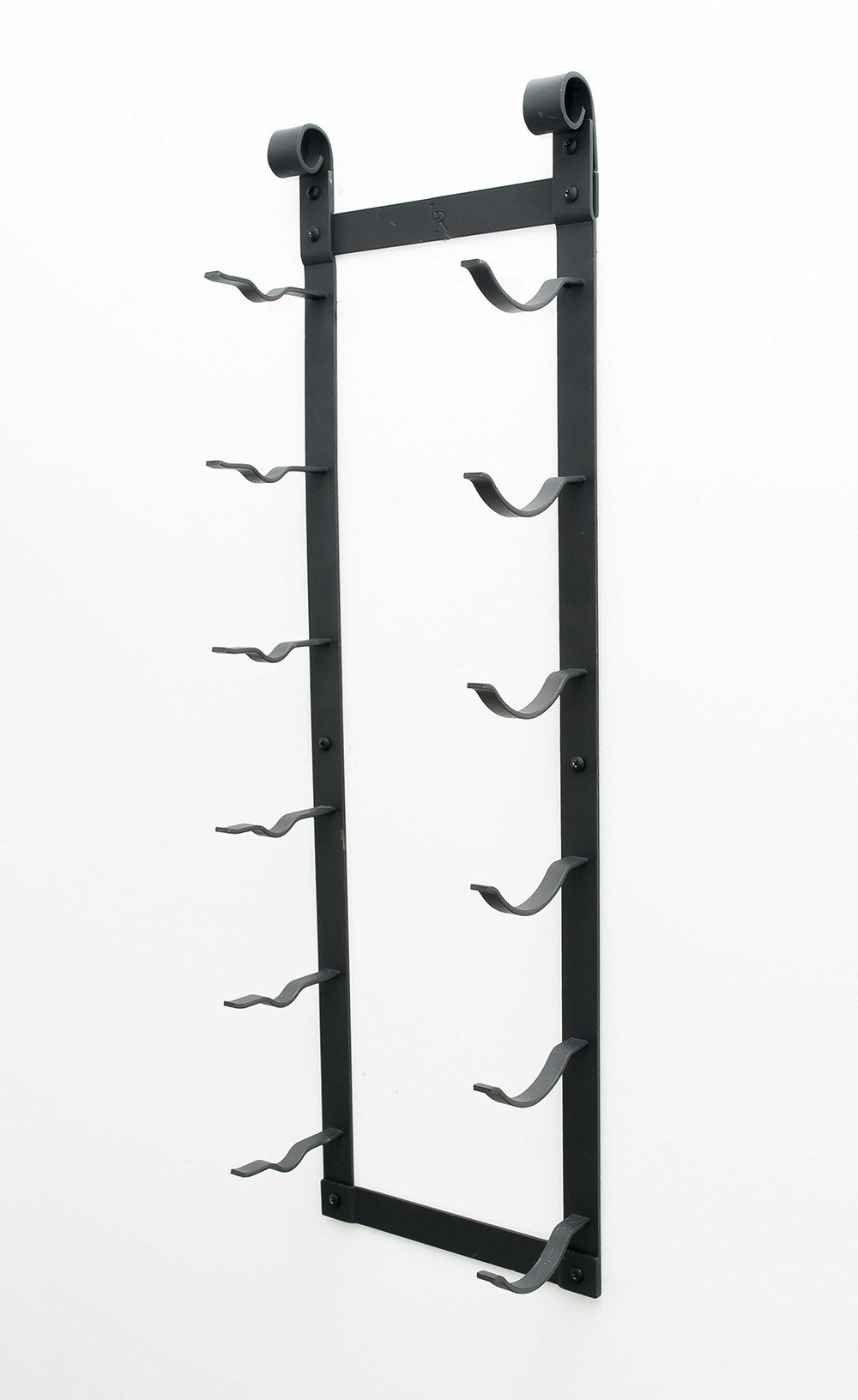 Prep & Savour Nevaeh 6 Bottle Wall Mounted Wine Bottle Rack in Black ...