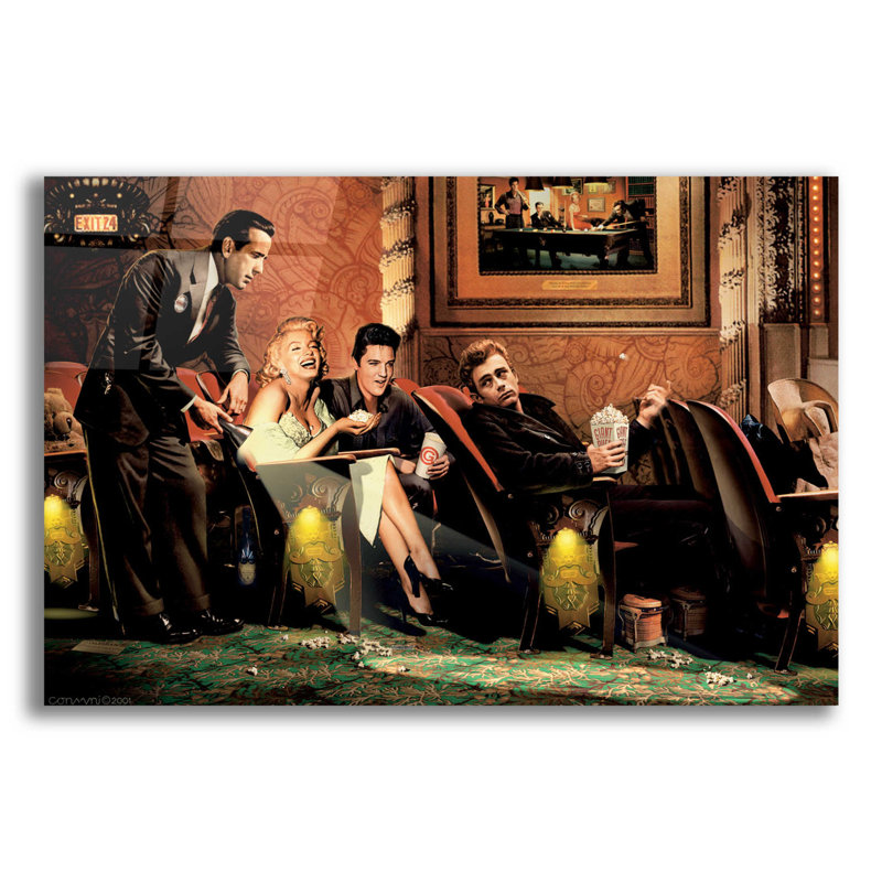 «Classic Interlude Party» par Chris Consani, art mural en verre acrylique, H 12 po x l 16 po x P 0,13 po
