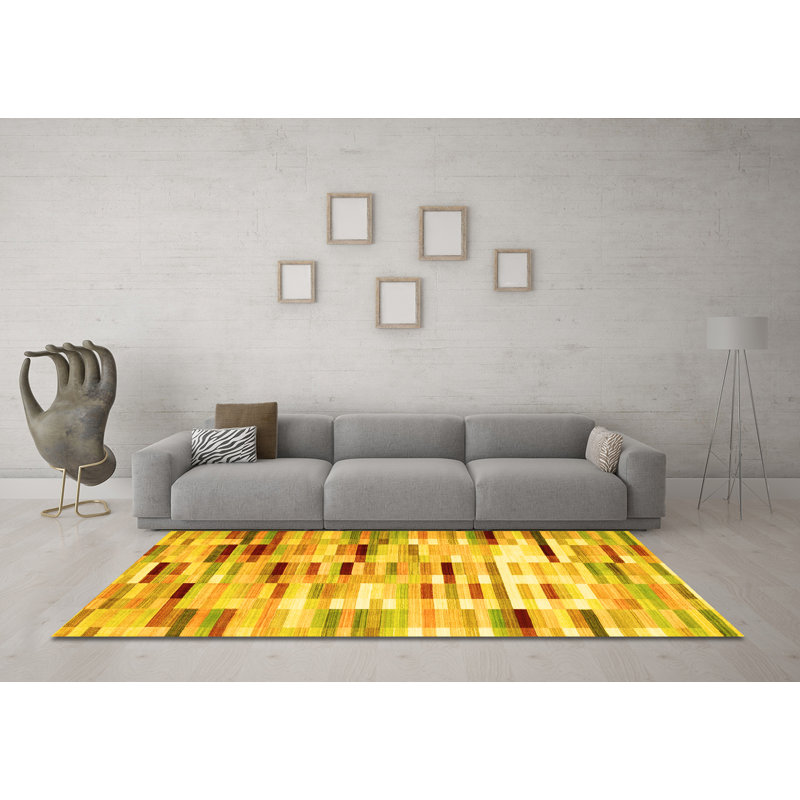 Jay-Christopher Performance Striped Indoor Rug, Round 5'