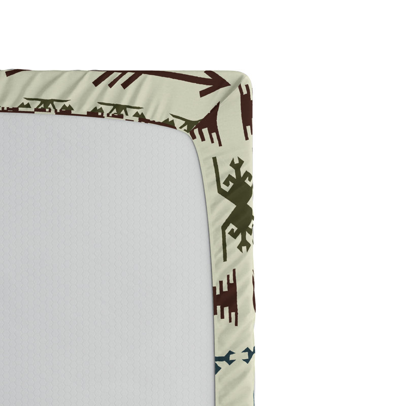 Tribal Microfiber Fitted Sheet, Full Fitted Sheet