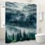 Rideau de douche Misty Forest Landscape