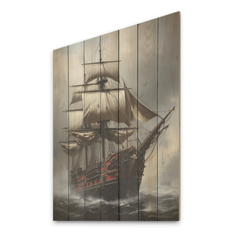 Pirate Ghost Ship II - pirate sur bois, H 44 po x l 34 po