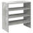 Latitude Run Shoe Racks 2 Pcs Stackable Concrete Grey 60X30x30.5 Cm