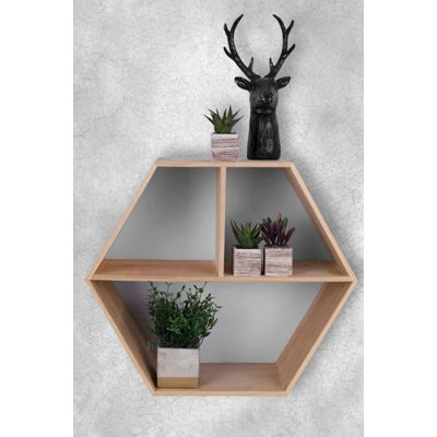 Tablette flottante hexagonale 2 pièces Jawhar