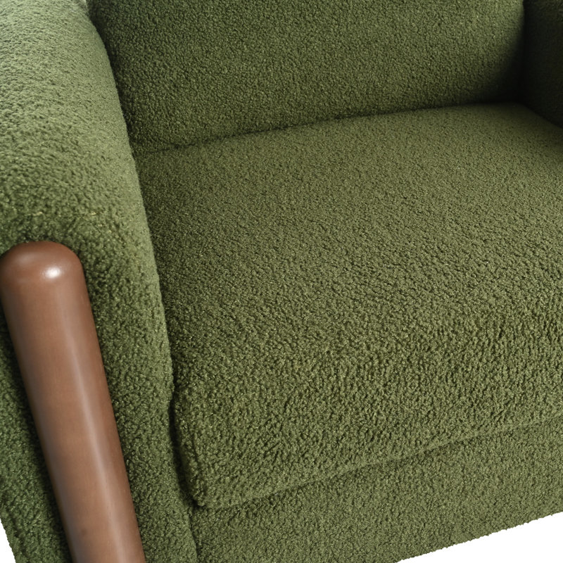 Surdimensionné - Revêtu de velours de qualité avec des pieds en noyer, un tissu de chaise de luxe imbattable et une structure en bois robuste offrent une sensation douillette