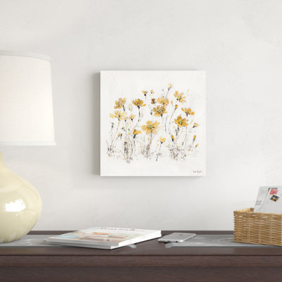" Wildflowers III Yellow " by Lisa Audit Painting Print