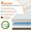  Matelas pour lit escamotable pliable en mousse à mémoire de forme 6 po Alwyn Home & Tri Fold-1103748909