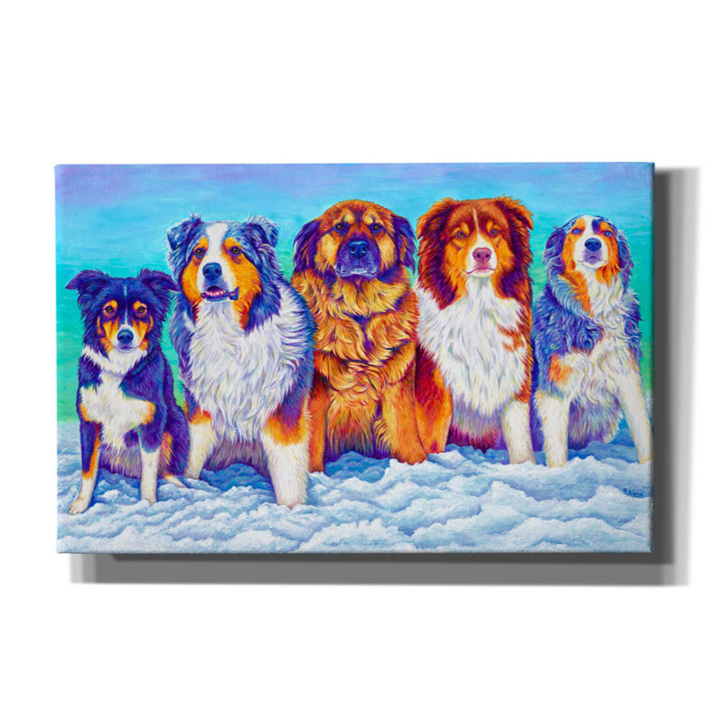 Sur toile, H 26 po x l 40 po x P 1,5 po