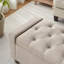 Polyester Upholstered Storage Bench-562783959
