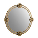 Lisbon Round Brass Mirror