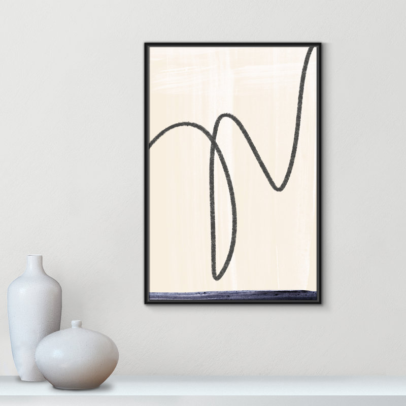 «Flottant» - «Floater Frame», reproduction d'art sur toile, H 37,5 po x l 25,5 po x P 2 po, Toile noire