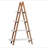Solid Bamboo Wood Oxford "A" Frame Ladder Display Bookshelf