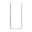 Porte de douche circulaire pivotante sans cadre de l 30 po x H 72 po avec verre trempé de 1 po d'épaisseur (6 mm)-117354525