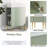 21.6"Bathroom Vanity With Single Ceramic Sink, Left Side Storage-516810540