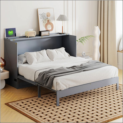 Queen Size Murphy Bed With Large Drawers
