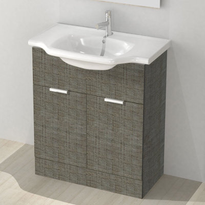 New Classic 31.6'' Single Bathroom Vanity with Ceramic Top