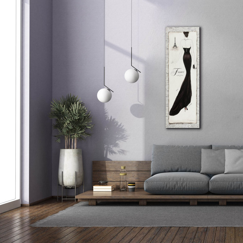 «Elegance 1» par Emily Adams, art mural sur toile, H 60 po x l 20 po x P 1,5 po
