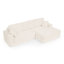 Siège du canapé droit, canapé modulaire en forme de L, canapé modulaire compressé de style minimaliste moderne, déplier dans un lit, une chambre à coucher, canapé confortable Comprimé de conception éco-efficace - beige
