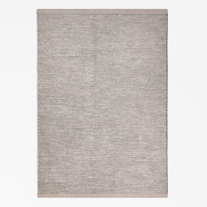 Norrita Striped Wool Hand Woven Area Rug, Round 200cm