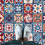 Walsh 120x60 cm Mosaic Tile in Blue/Red