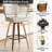 Swivel Upholstered Bar Height Stool-933675817