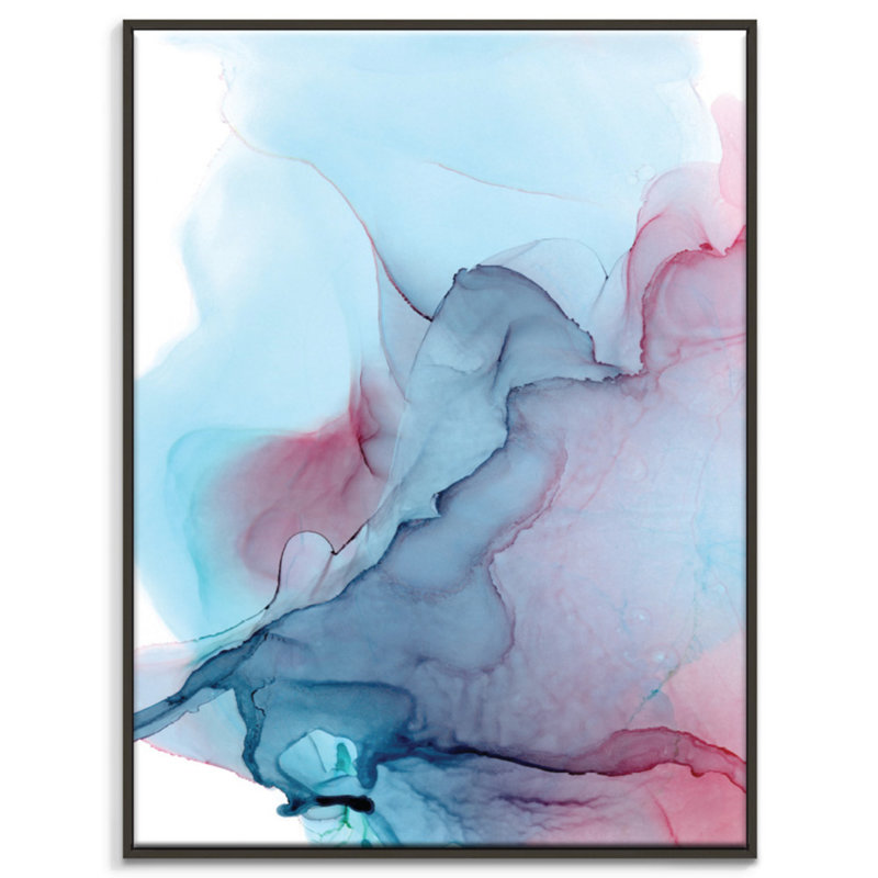 Whisper by Fern Siebler - Painting on Canvas, Black Floater Frame, 52.5 cm H x 42.5 cm W x 4 cm D