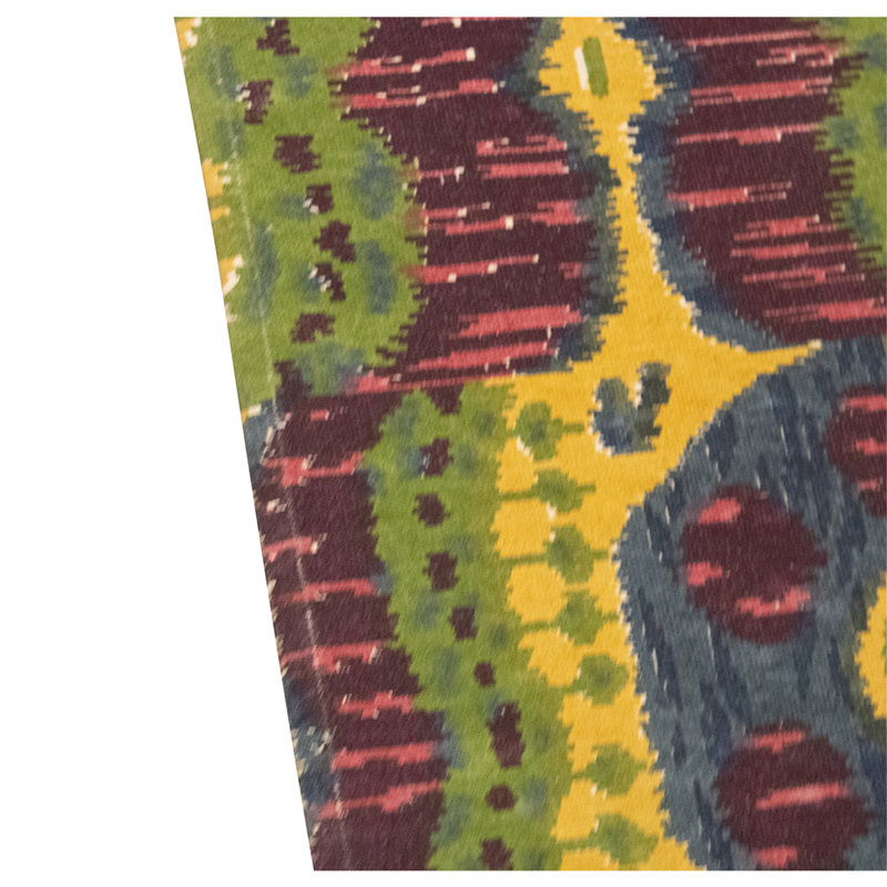 Flatweave Wool Ikat Area Rug in Multi