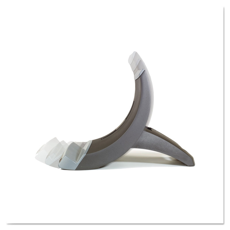 Adjustable Black and Silver Notebook Stand with Non-Slip Feet