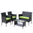 Green Cushion/Gray Frame