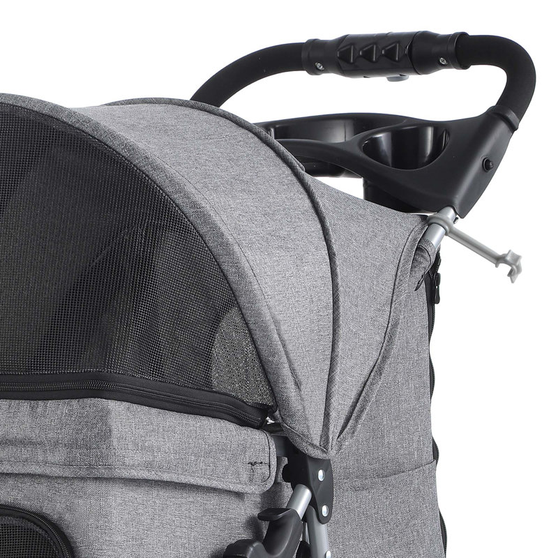 Foldable Pet Stroller, Grey