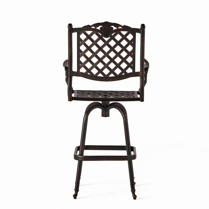 Tabouret de bar en métal pour l'extérieur