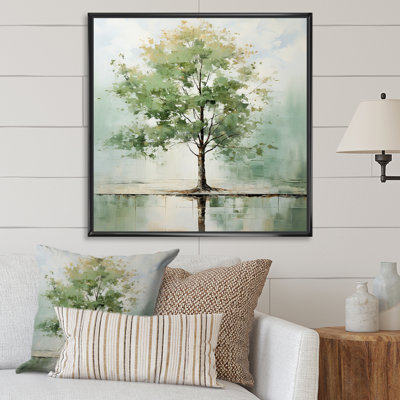 Green American Basswood Wildlife III - Tree Wall Art