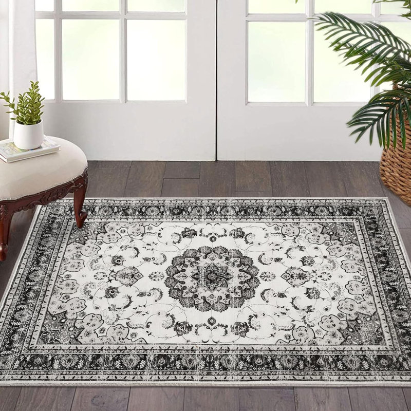 Tapis rétro 2 x 3 po Boho, Rectangulaire 2 pi x 3 pi