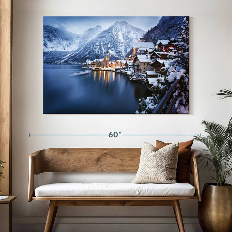 Ravi Wintry Hallstatt, 34" H x 51" W