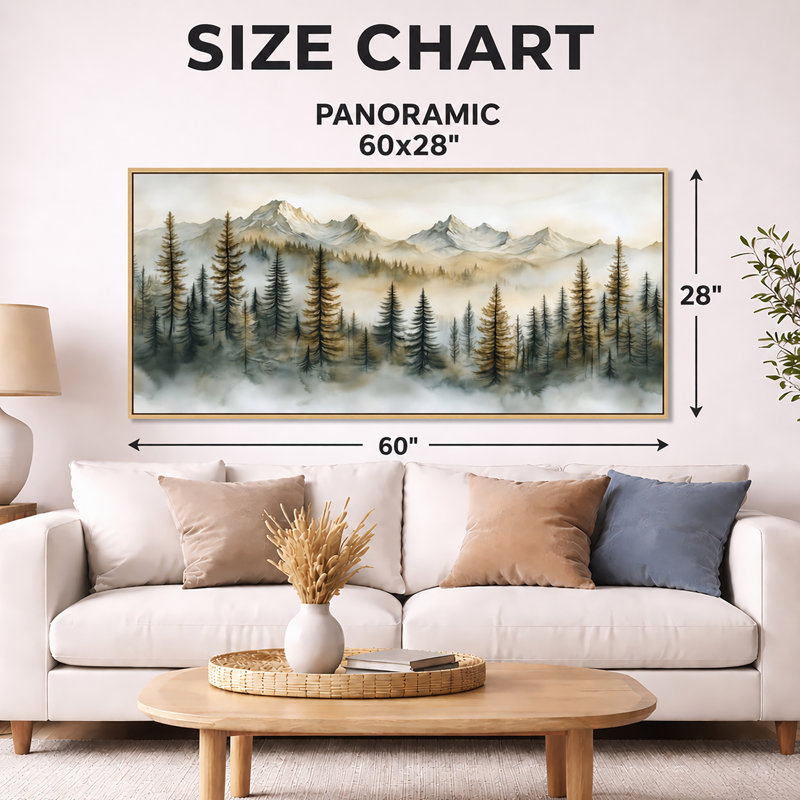 Khadijah I - Art mural des dunes de sable, H 28 po x l 60 po, Toile tendue
