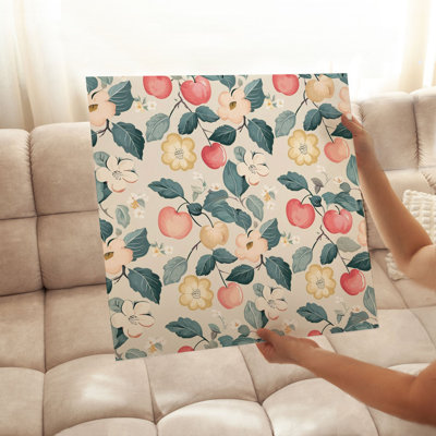«Food and Kitchen Apples Motif V», reproduction d'art moderne sans cadre