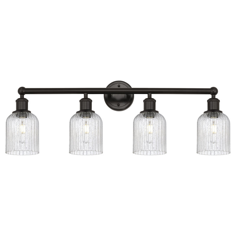 Fiennes 4 - Light Dimmable Vanity Light, Oil Rubbed Bronze, Seedy