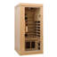 Belfry Bathroom Pondella 1 - Person Bluetooth Compatible FAR Infrared Sauna with Remote Control in Hemlock
