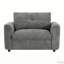 Fauteuil en chenille avec assise large-783312103