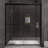 56" W - 60" W x 72" H Double Sliding Semi-Frameless Shower Door with Tempered Glass-64177872