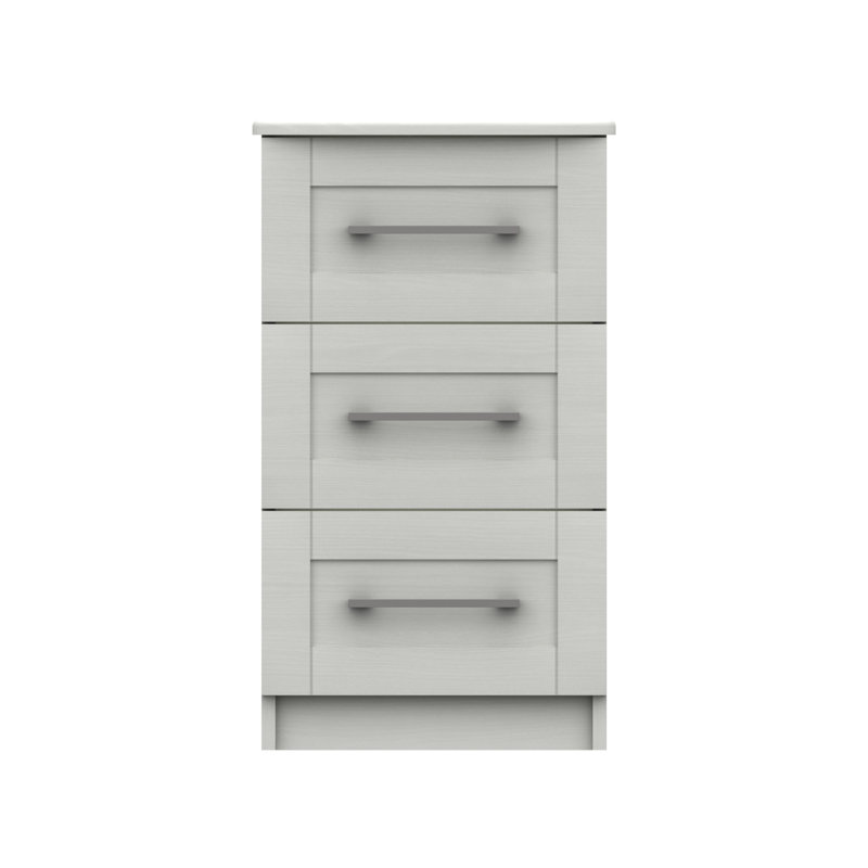 Alishma 39.8cm W Manufactured Wood Bedside Table, White