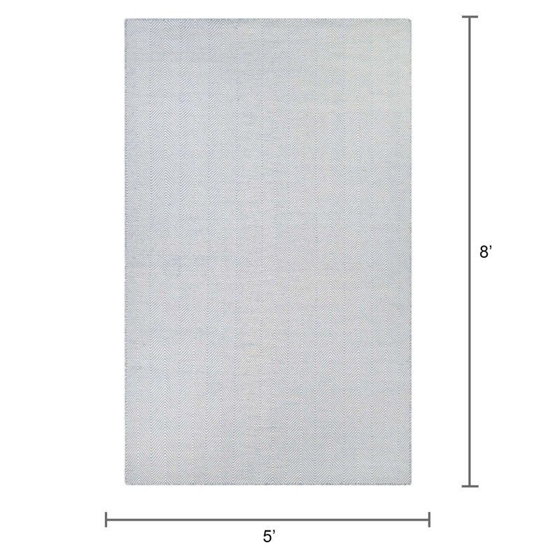 Chevron Indoor / Outdoor Rug, Rectangle 5' x 8'