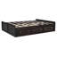 Structure de lit plateforme grand en bois avec 6 tiroirs de rangement, lattes en bois massif, aucun sommier nécessaire, espresso-1518256391