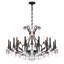 Renaissance Nouveau 18 Light 40in x 27.5in Chandelier in Heirloom Bronze with Clear Heritage Handcut Crystals-1465957513