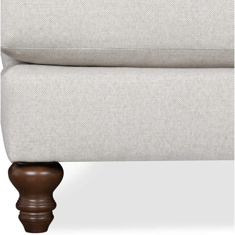 Canapé rembourré Walters, Toile gris clair Macarena