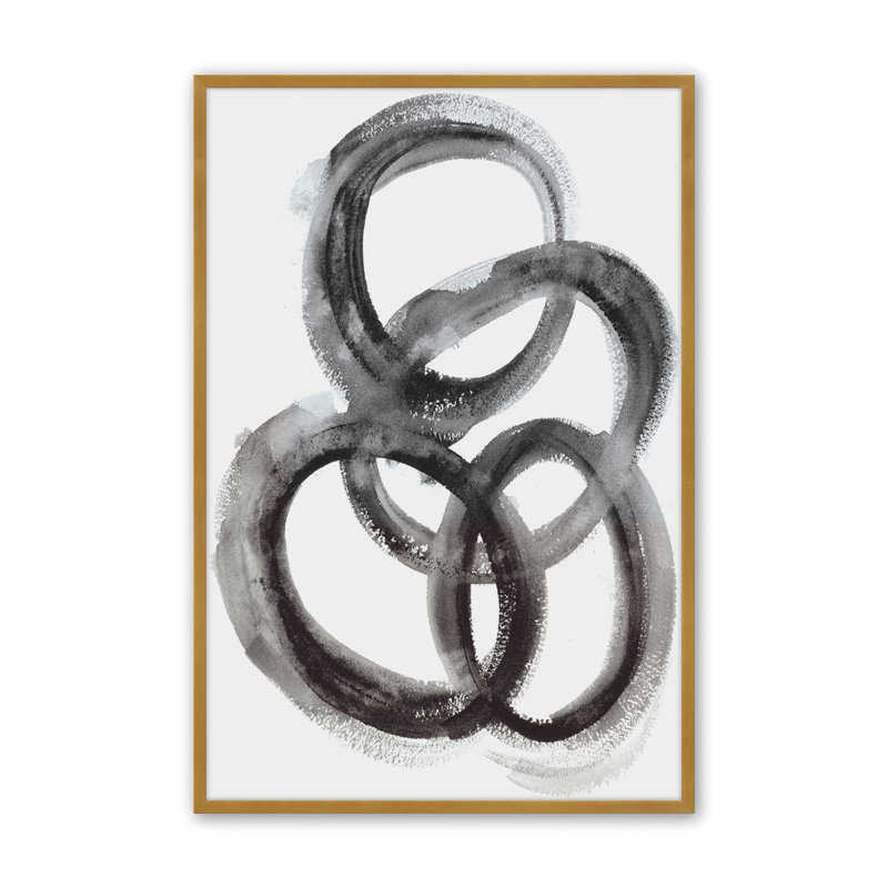 Impression de connexions infinies, Or poli, H 15,25 po x l 12,25 po