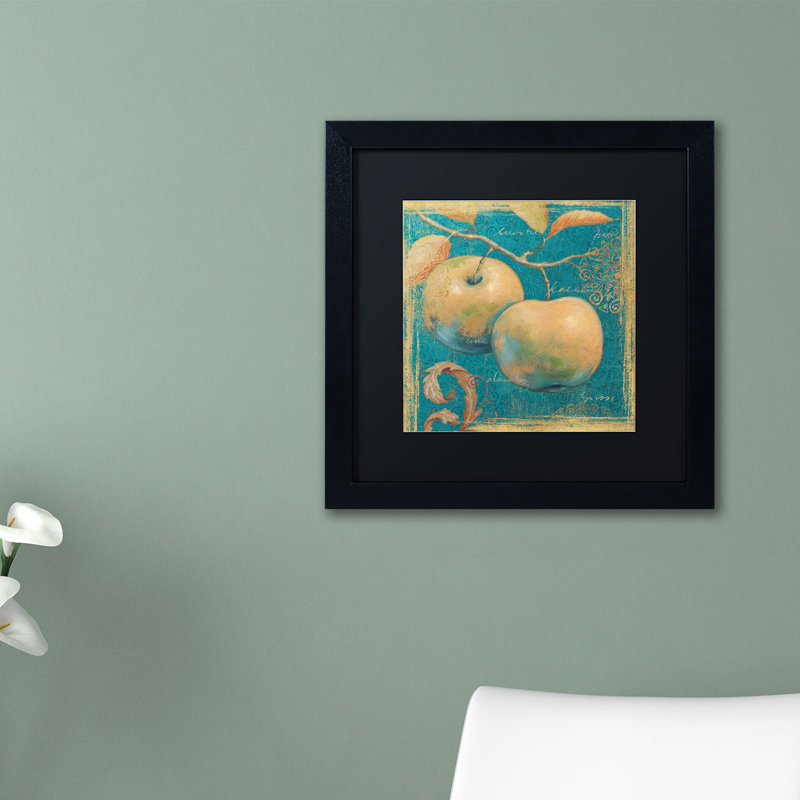 Duretta «Lovely Fruits II» par Daphne Brissonnet, reproduction d'art encadrée, H 11 po x l 11 po, Noir