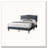 Burlap Fabric Headboard Bedframe