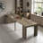 118''-23.62'' Multifunctional Extendable Dining Table With Outlet, Space Saving Kitchen Table With 5 Extension Panels-39651833